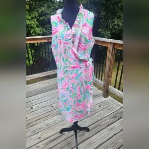 Lilly Pulitzer Romee Ruffle Wrap Dress Size XL
